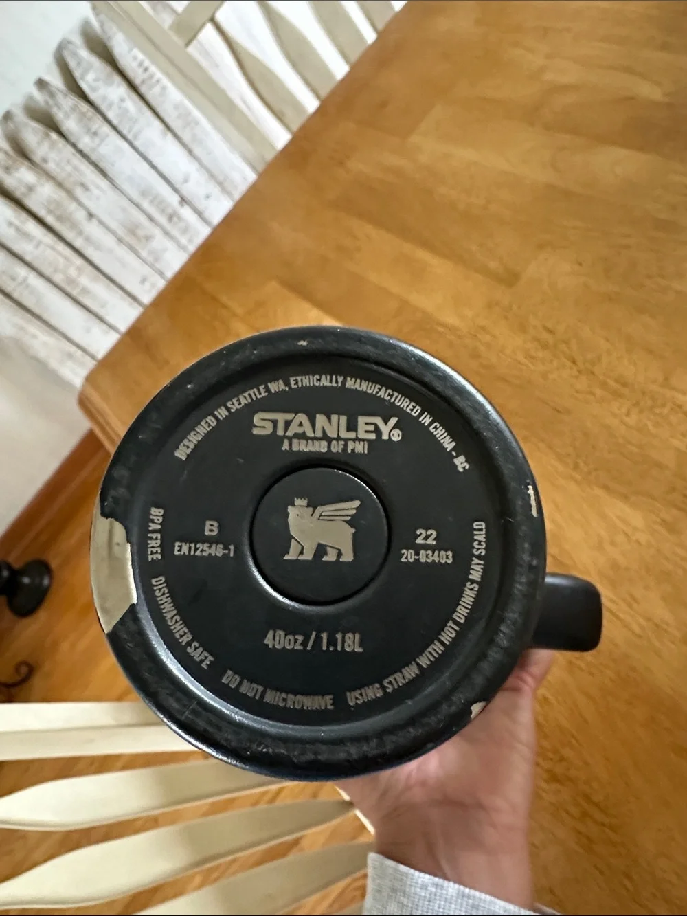 Stanley H2O 40 oz tumbler USED Black